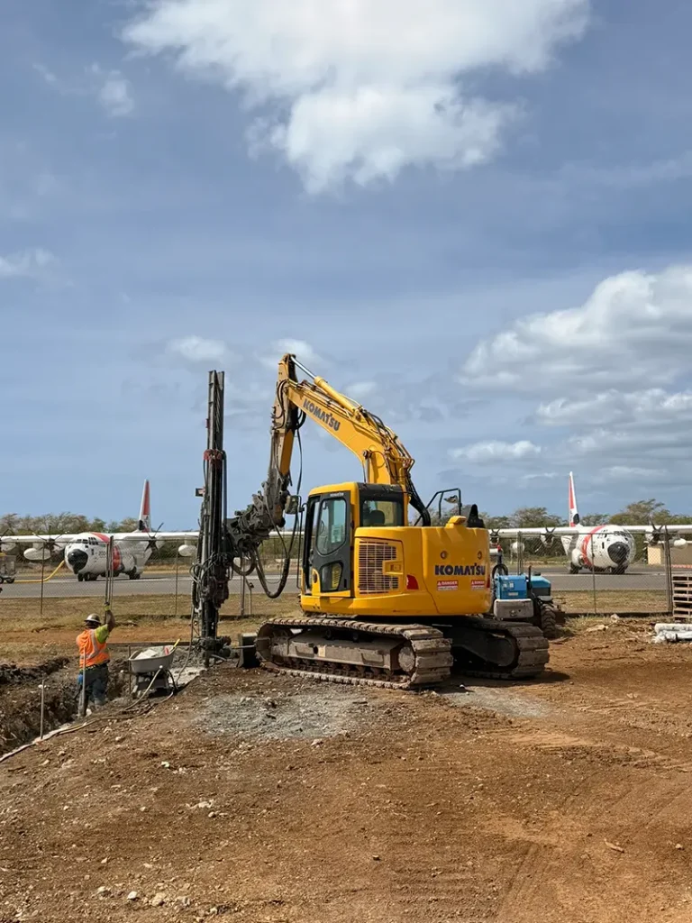 Foundation Systems Hawaii advances the U.S. Coast Guard C-130J Design-Build project at Air Station Barbers Point